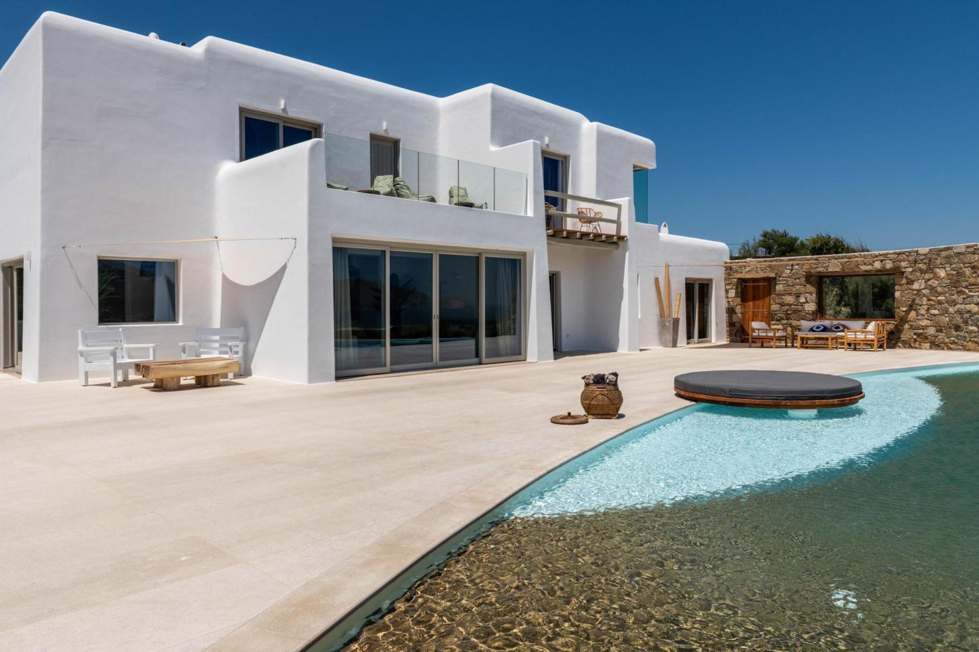 Mykonos Ag Villas In Ftelia Beach Екстериор снимка